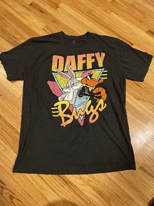 Retro Look 90s Daffy and Bugs T-Shirt Size XLarge Adults XL Looney Tunes - Bild 1 von 5