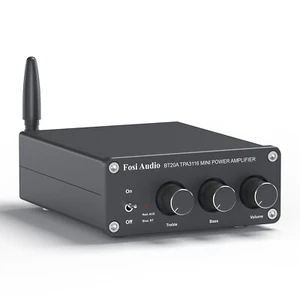 Fosi Audio BT20A Bluetooth 5.0 Stereo Audio Verstärker Empfänger Integrierter - Bild 1 von 7