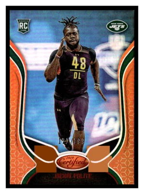 Jachai Polite 2019 Panini Certified 186  SN199  Mirror Orange - Image 1 of 2