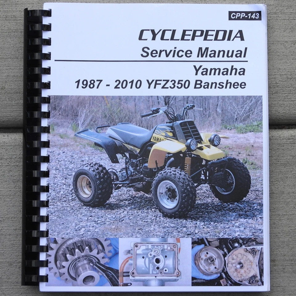 1987-2010 Yamaha Banshee YFZ 350 YFZ350 Quad ATV SERVICE & REPAIR MANUAL - Image 1 of 2