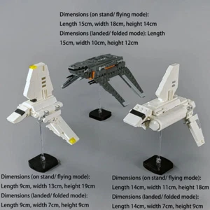 Modubrix Moc Building Blocks Imperiale Shuttles Set Bricks Toys Kits 805 Pieces - Picture 1 of 12