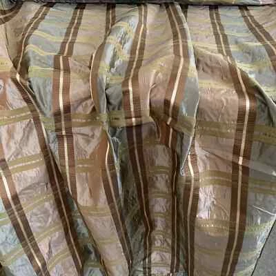 HIGH END SILK TAFFETA MUMBAI FRAPPE PLAID TOP QUALITY BTY Ret.$80 Foto 1 de 3