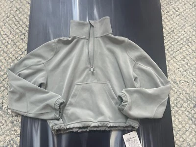 Lululemon BRUSHED SOFTSTREME HALF ZIP JADE GREEN  SIZE 2 NWT - Image 1 of 4