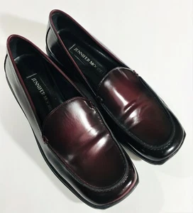 Zapatos sin cordones de cuero marrón oscuro Jennifer Moore para mujer talla 5,5 EE. UU.  - Imagen 1 de 7