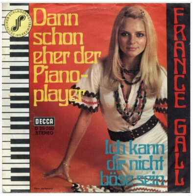 sp7". france gal dann schon eher der pianoplayer. germany vinyle single ex. - Photo 1/2