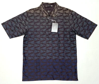 Nike Golf Colección Tiger Woods Polo Para Hombres MEDIANO Marrón Azul Asiático Nuevo Con Etiquetas Foto 1 de 4