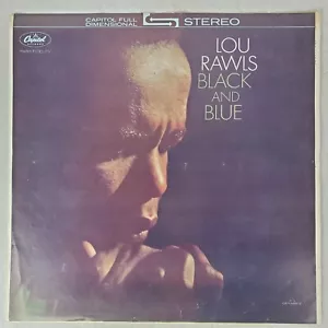 ORIGINALE 1963 Lou Rawls - Stampa su carta litografica nera e blu punta - Foto 1 di 3