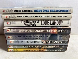 Louis L'Amour Books Complete Qty: 8 - Western Paperback Sacketts Book Lot - Picture 1 of 6