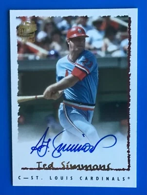 TED SIMMONS 2024 Topps Archives Любимые Фанатами АВТОГРАФ St. Cardinals HOF - Изображение 1 из 4