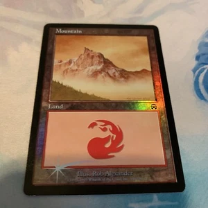 MTG Magic the Gathering Mountain (346/350) Maschere Mercadiane LP/NM Foil (M1) - Foto 1 di 9