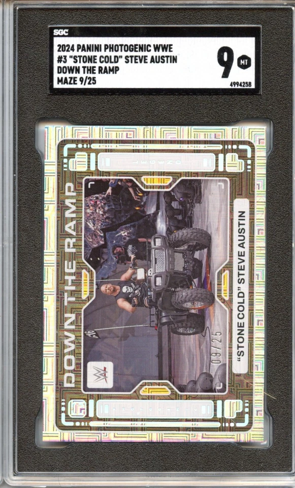 2024 年摄影石冷 Steve Austin Down The Ramp 迷宫 /25 SGC 9 — 第 1/1 张图片