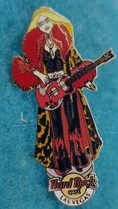 LAS VEGAS ROCK STAR BARBIE DOLL LEOPARD PRINT COAT GUITAR Hard Rock Cafe PIN LE - Picture 1 of 1