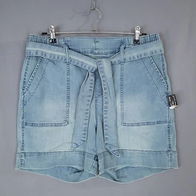 Shorts jeans feminino One 5 One cintura alta azul tamanho 1X - Imagem 1 de 4