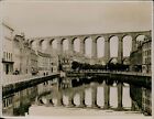 GA35 Original Photo MORLAIX France Finistere Viaduct Bridge European Landmark