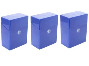 3 Zigarettenetuis XXXL BLAU für je 40 Zigaretten Zigarettenbox Zigarettendose - Bild 1 von 2
