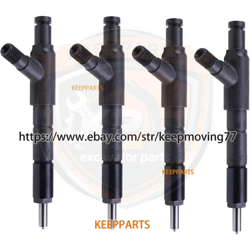 4PCS Fuel Injector 8971489601 For Isuzu 4HE1 4.8L 4HG1T 4.6L Engine NPR NPR-HD - Image 1 of 1