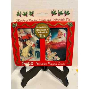 1964/1952 Coca Cola Nostalgia Playing Cards Deck- 2 Sealed packs Collectible Tin - Picture 1 of 6