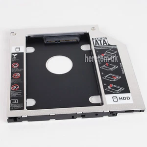 2nd HDD SSD Hard Drive Caddy Adapter Tray for Dell Latitude E6540 E6430s E6430u - Afbeelding 1 van 8