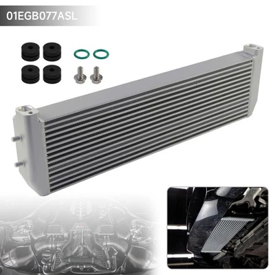 Performance Upgrade Oil Cooler For BMW M5 M6 F90 F10 S63 V8 4.4L 12-20 Silver - Image 1 of 4