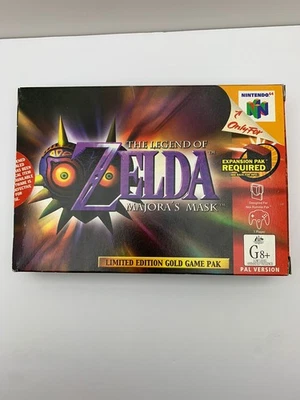 The Legend of Zelda Majora’s Mask- L/E Gold Game Pak(Nintendo 64, 2000 PAL) - Image 1 of 4