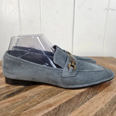 Mocasines de gamuza Tory Burch Perrin azul talla 8,5 M Foto 1 de 4