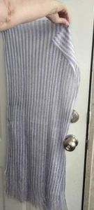 Walgreen's gauzy periwinkle/white/silver scarf NEW without tags out of package - Picture 1 of 1