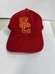 Vintage Nike USC Trojans Snapback Hat Red Gold Embroidered SC Logo Adjustable Ca - Picture 1 of 5