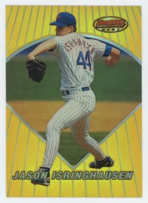 Bowman's Best Refractor Jason Isringhausen 1996 novato New York Mets #70 Foto 1 de 2