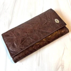 Vintage Yves Saint Laurent YSL Trifold Wallet Crinkle Soft Calf Leather READ ALL - Bild 1 von 20