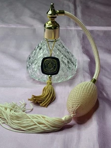 Victoria's Secret Cut Glass Vanity Victorian Style Perfume Bottle Pink Atomizer - Picture 1 of 8