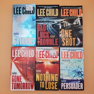 Lot Of 6 Jack Reacher Series by Lee Child Paperback Books Action Thriller - Picture 1 of 12