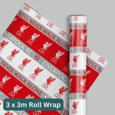 DANILO PROMOTIONS LTD Rollo de papel de envolver Liverpool FC 3m - paquete de 3