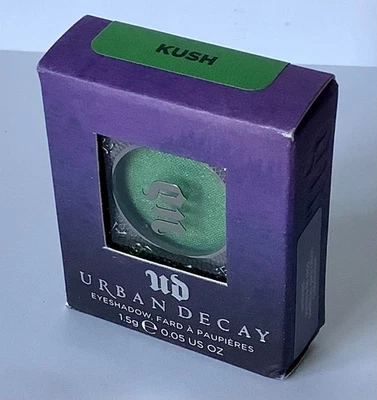 URBAN DECAY Eyeshadow in KUSH Grass Green w/Gold Micro-Glitter *BNIB* Vegan - Image 1 of 4
