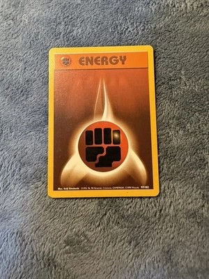 Pokemon 1st Edition Shadowless Base Set Fighting Energy 97/102 NM/LP 1999 WOTC - Image 1 of 4