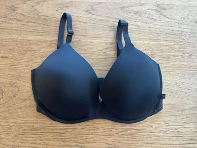 Victoria's Secret Negro Lentejuelas Encaje 34B Sexy Camiseta Inalámbrica Push Up Sujetador VS!!! Foto 1 de 2
