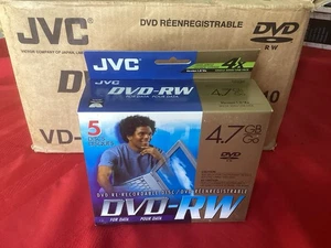 NIB Full Case JVC DVD-RW- 4x Single Side Version 1.2/4x~ 4.7 GB/GO 50 Discs Tot. - Picture 1 of 3