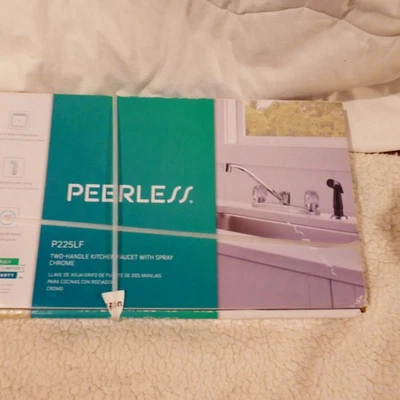 Peerless  Two-Handle Kitchen Faucet with Side Sprayer, Chrome Model:P225LF-W NIB - Image 1 of 3