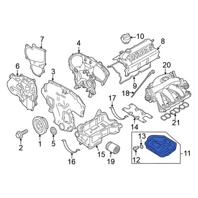For Nissan Maxima 2009-2023 Nissan 111109N00B Lower Engine Oil Pan Foto 1 de 2