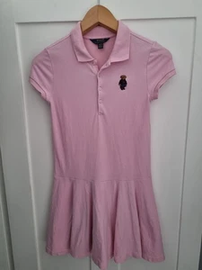 Vestido Ralph Lauren Oso Logo Rosa Edad 8-10, Mediano - Imagen 1 de 8