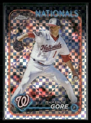 MacKenzie Gore 2024 Topps Chrome X-Fractor Washington Nationals #94 - Image 1 of 2