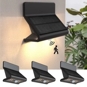 Motion Sensor Outdoor Lights, Solar Wall Light with Optical Lens and 3 Modes,... - Picture 1 of 7