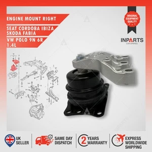 Engine Mount Right Upper For Seat Cordoba Ibiza Skoda Fabia Vw Polo 9N 6R 1.4L - Picture 1 of 12