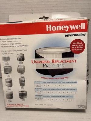 NIB Honeywell Universal Replacement Activated Carbon Tower Pre-Filter No. 38002 - Image 1 of 4