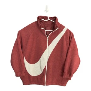 Nike Sportswear Reversible Sherpa Swoosh Oversized Jacket CI8937 Women’s M Nylon - Picture 1 of 12