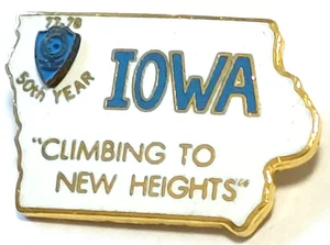 Pin Jaycees Iowa "Escalada a Nuevas Alturas" Año 50 1977-1978 - Imagen 1 de 2