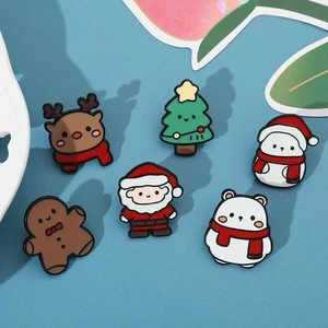 Prendedores de Navidad para Mochilas Creativo Lindo Broche de Navidad Sombrero de Navidad aquí - Imagen 1 de 14