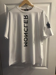 MONCLER T-SHIRT GRENOBLE MAGLIA XXL COTTON White E20978001950 83927 Used - Picture 1 of 9