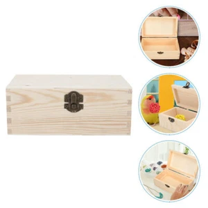 Caja Regalo Pino Cofre Joyería Dama de honor Cajas Decorativas con Tapas - Imagen 1 de 12