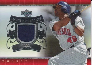 Torii Hunter 2007 Upper Deck GAME USED Card "Game Materials" TWINS - Imagen 1 de 1