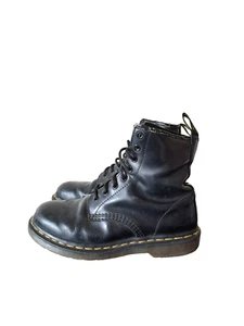 Dr Martens 1460 Eye Boots Womens US 7 Men US 6 Black Air Wair Midcalf Unisex - Picture 1 of 19